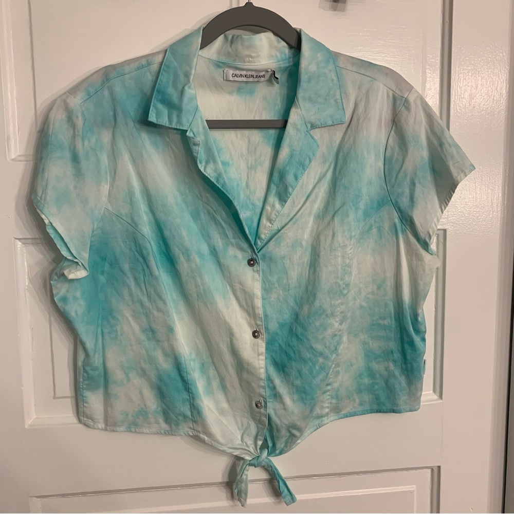 Calvin Klein Crop Tie Tee